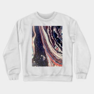 Planet pouring Fluid abstract Crewneck Sweatshirt